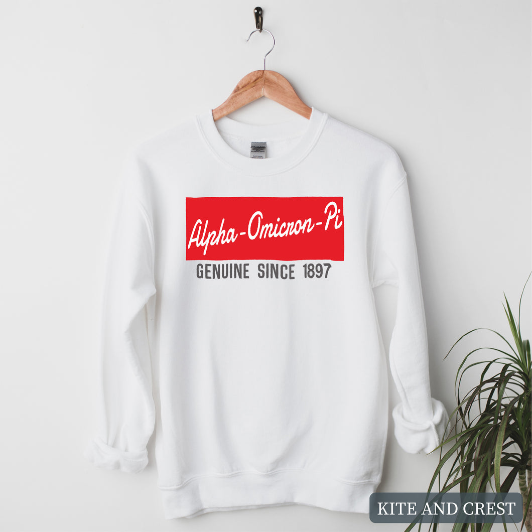 Sweatshirt - Genuine Sorority Crewneck Sweatshirt