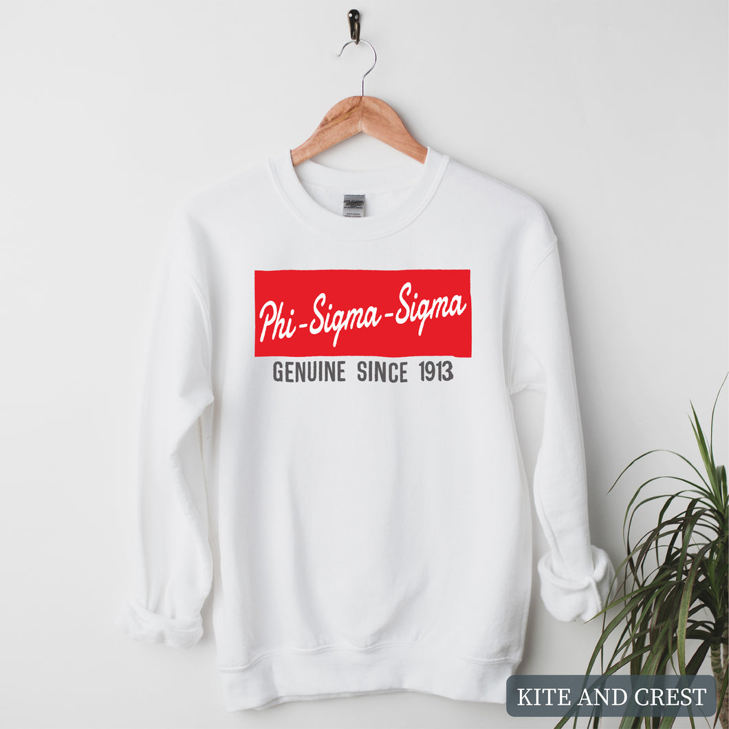 Sweatshirt - Genuine Sorority Crewneck Sweatshirt