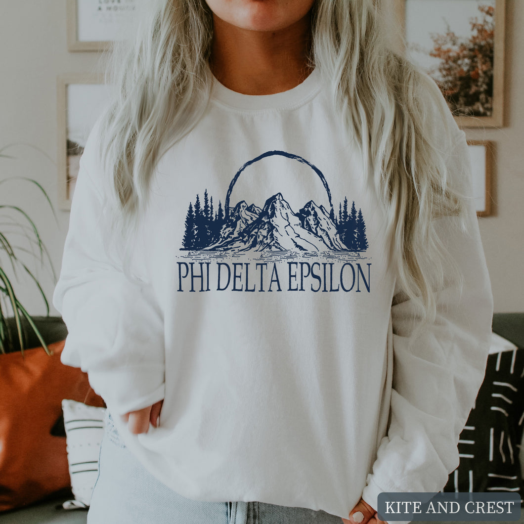 a Weekend in the Mountains Sweatshirt - Fraternity Crewneck Sweatshirt