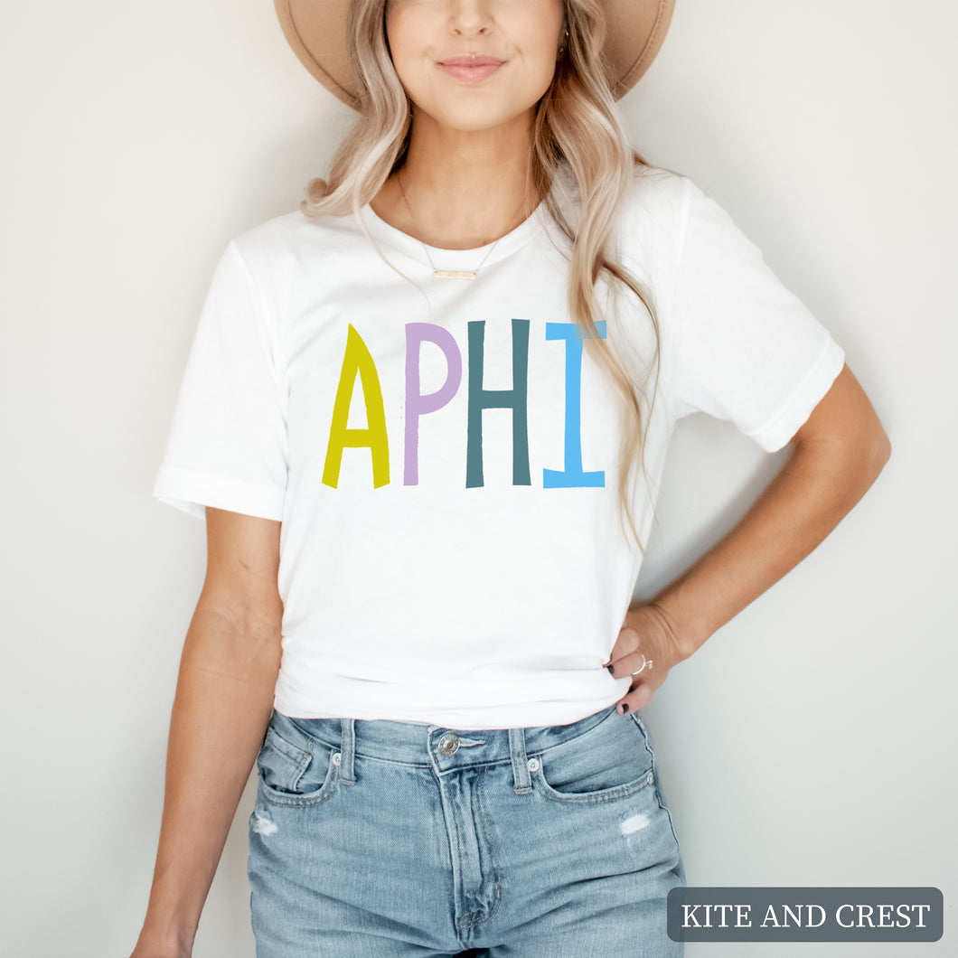 T-shirt - Colorful Lined Tee