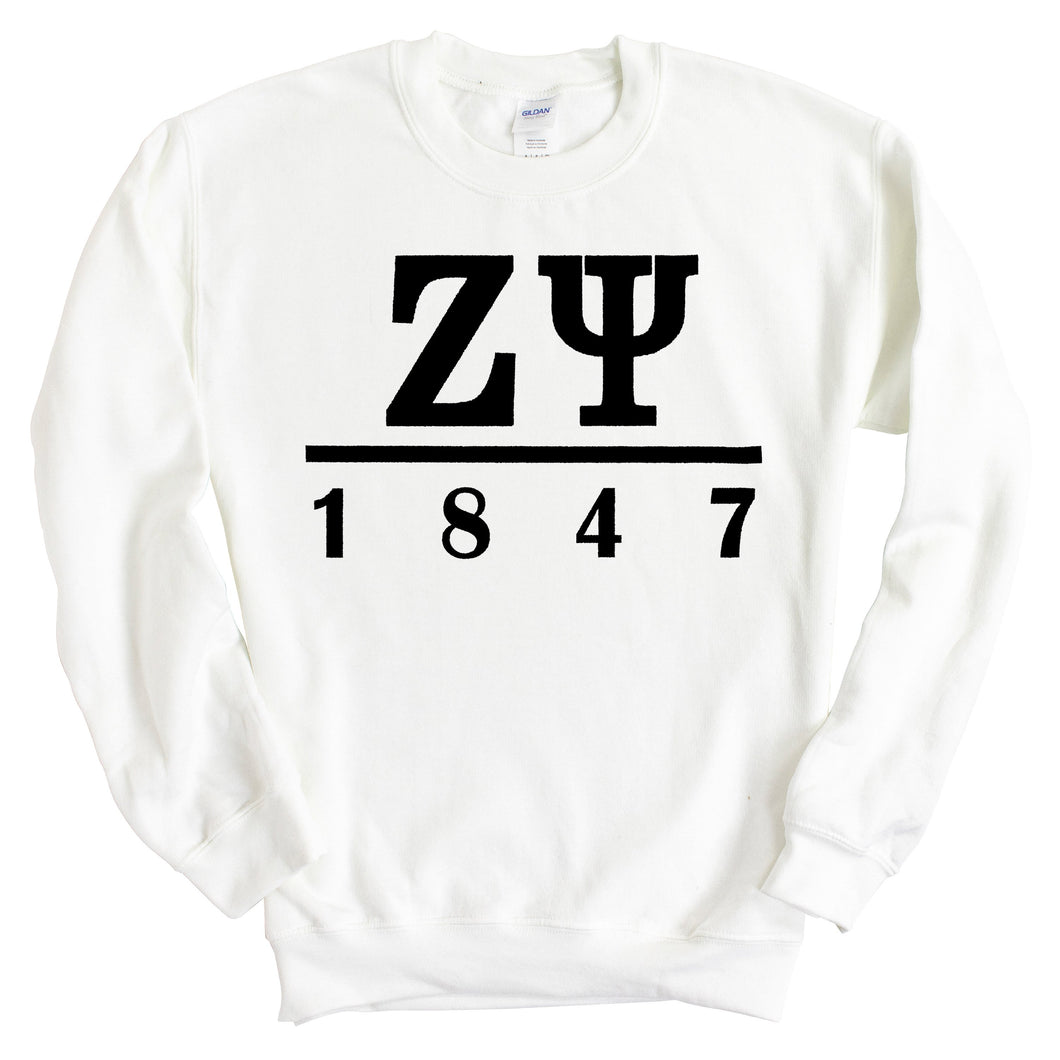 Sweatshirt - Black Letters Crewneck Sweatshirt