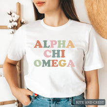 Load image into Gallery viewer, Bright and Colorful Sorority T-Shirt
