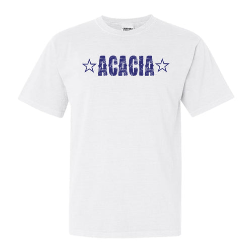 Acacia Fraternal Star Comfort Colors T-Shirt - Fraternity Tee - Kite and Crest
