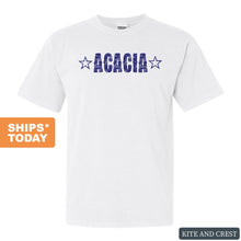 Load image into Gallery viewer, Acacia Fraternal Star Comfort Colors T-Shirt - Fraternity Tee - Kite and Crest
