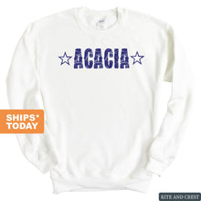 Load image into Gallery viewer, Acacia Fraternal Star Sweatshirt - Fraternity Crewneck Sweatshirt - Kite and Crest
