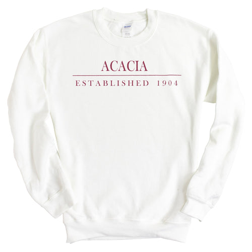 Acacia Old Fashioned Vintage Sweatshirt - Fraternity Crewneck Sweatshirt - Kite and Crest