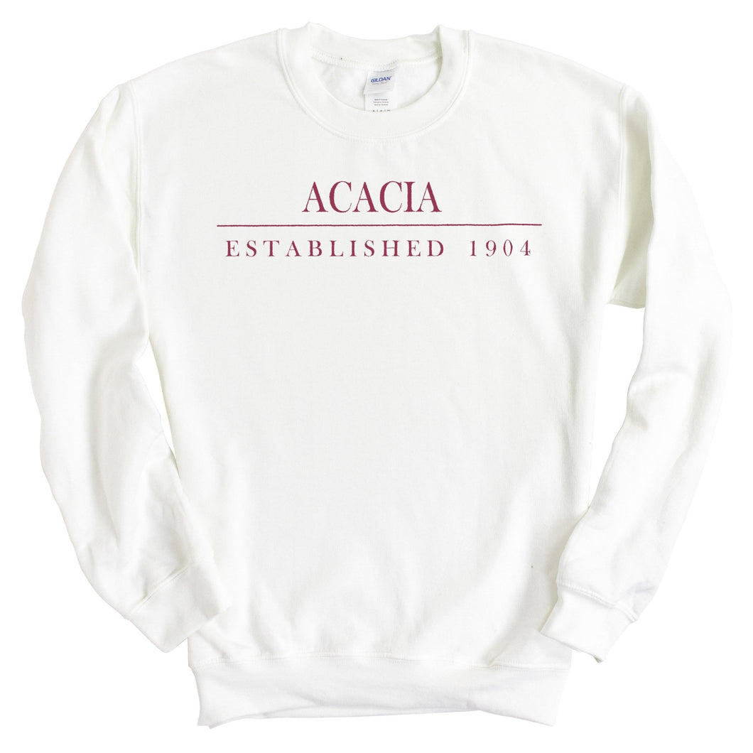Acacia Old Fashioned Vintage Sweatshirt - Fraternity Crewneck Sweatshirt - Kite and Crest
