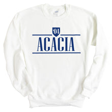 Load image into Gallery viewer, Acacia Shield Sweatshirt - Fraternity Crewneck Sweatshirt - Kite and Crest
