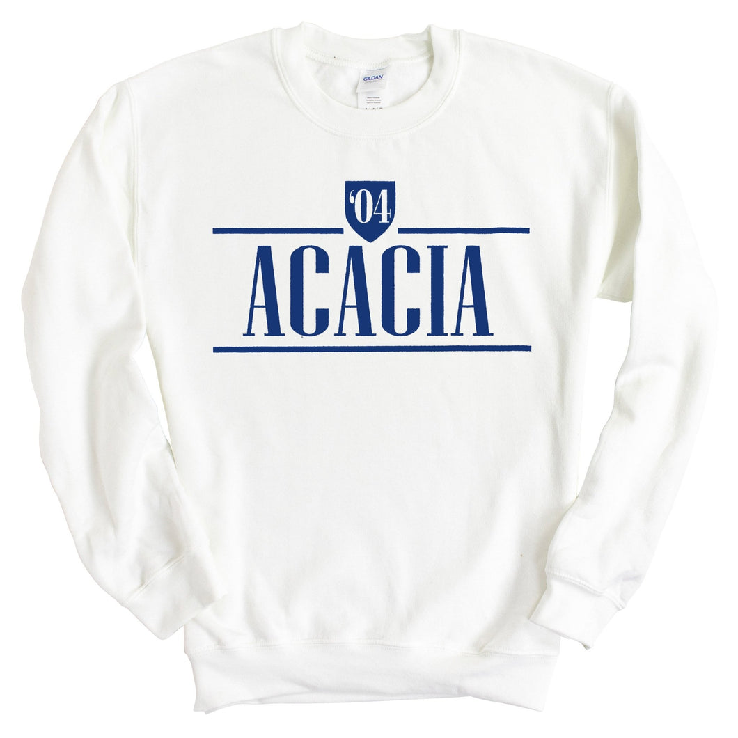 Acacia Shield Sweatshirt - Fraternity Crewneck Sweatshirt - Kite and Crest