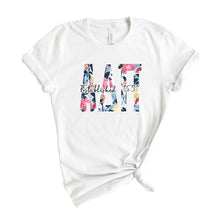 Load image into Gallery viewer, ADPI Alpha Delta Pi Floral Block Sorority T-Shirt - Kite and Crest
