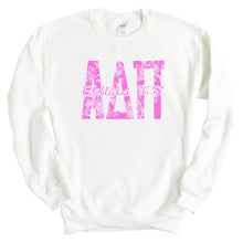 Load image into Gallery viewer, ADPI Alpha Delta Pi Pink Floral Sorority Crewneck Sweatshirt - Kite and Crest
