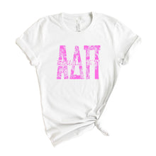 Load image into Gallery viewer, ADPI Alpha Delta Pi Pink Floral Sorority T-Shirt - Kite and Crest
