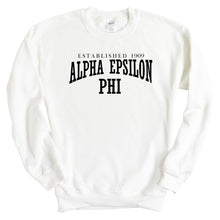 Load image into Gallery viewer, AEPHI Alpha Epsilon Phi Established Sorority Crewneck Sweatshirt - Kite and Crest
