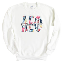 Load image into Gallery viewer, AEPHI Alpha Epsilon Phi Floral Block Sorority Crewneck Sweatshirt - Kite and Crest
