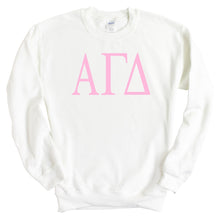 Load image into Gallery viewer, AGD Alpha Gamma Delta Very Pink Sorority Crewneck Sweatshirt - Kite and Crest
