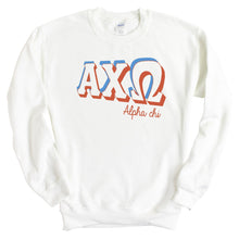 Load image into Gallery viewer, Alpha Chi Omega Sweatshirt - ACHIO American Colored Crewneck Sweatshirt - Kite and Crest
