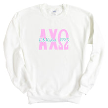 Load image into Gallery viewer, Alpha Chi Omega Sweatshirt - ACHIO Bright Retro Crewneck Sweatshirt - Kite and Crest
