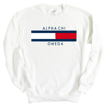 Load image into Gallery viewer, Alpha Chi Omega Sweatshirt - ACHIO Vintage Crewneck Sweatshirt - Kite and Crest
