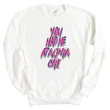 Load image into Gallery viewer, Alpha Chi Omega Sweatshirt | ACHIO You Had Me At Crewneck Sweatshirt | Alpha Chi Omega Sorority Gift Idea - Kite and Crest
