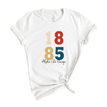 Load image into Gallery viewer, Alpha Chi Omega T-Shirt | ACHIO Colorful Year Shirt | Alpha Chi Omega Sorority Gift Idea - Kite and Crest
