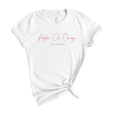 Load image into Gallery viewer, Alpha Chi Omega T-Shirt | ACHIO Vintage Alumna Shirt | Alpha Chi Omega Sorority Gift Idea - Kite and Crest
