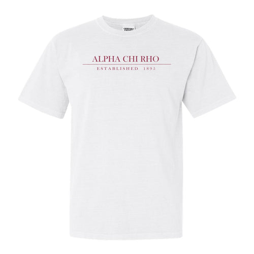 Alpha Chi Rho Old Fashioned Vintage Comfort Colors T-Shirt - Fraternity Tee - Kite and Crest