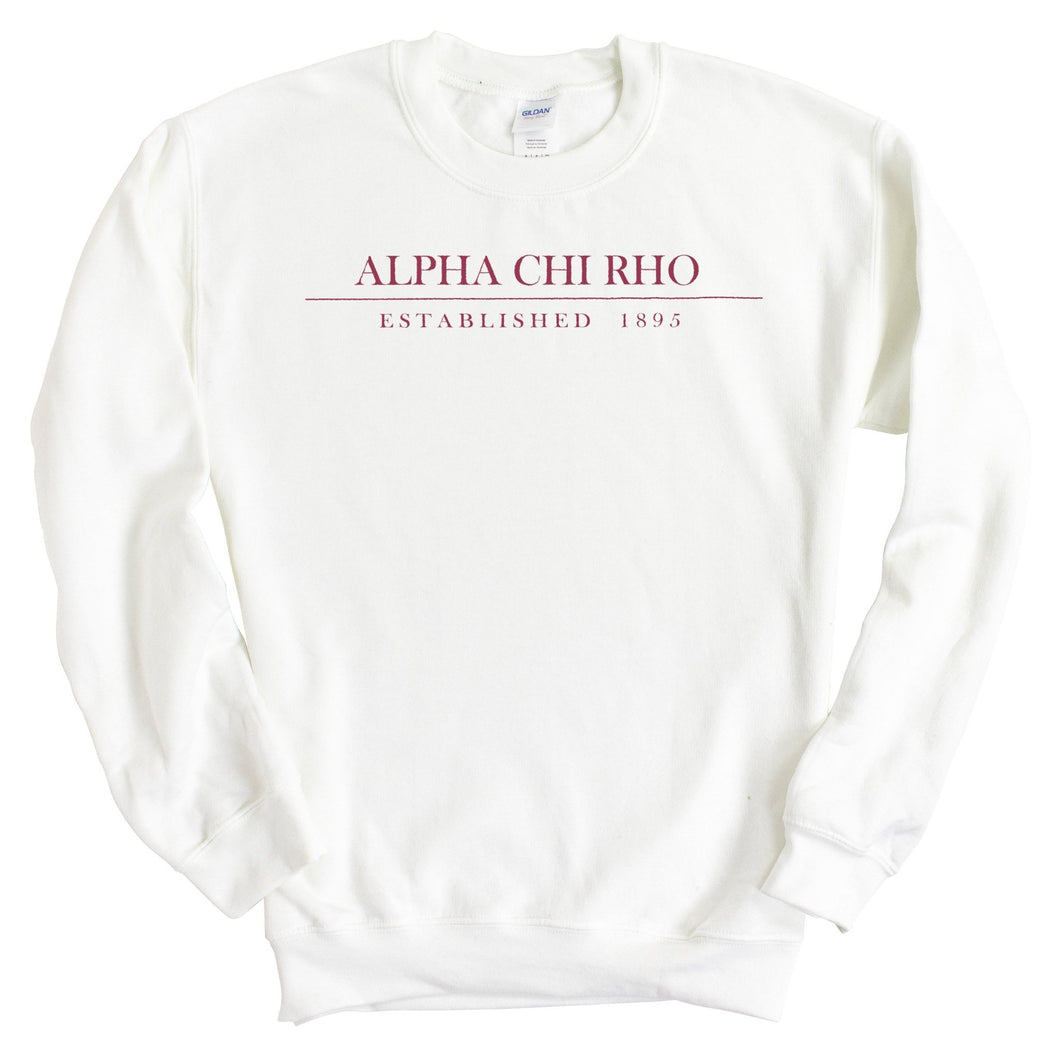 Alpha Chi Rho Old Fashioned Vintage Sweatshirt - Fraternity Crewneck Sweatshirt - Kite and Crest