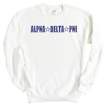 Load image into Gallery viewer, Alpha Delta Phi Fraternal Star Sweatshirt - Fraternity Crewneck Sweatshirt - Kite and Crest
