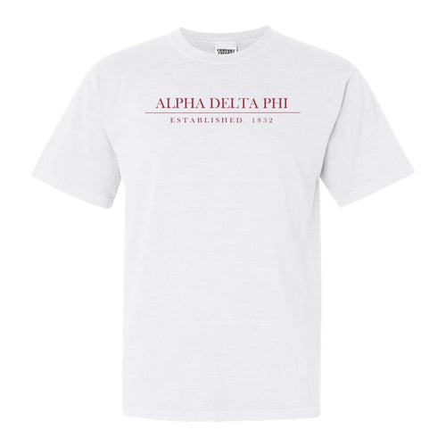 Alpha Delta Phi Old Fashioned Vintage Comfort Colors T-Shirt - Fraternity Tee - Kite and Crest