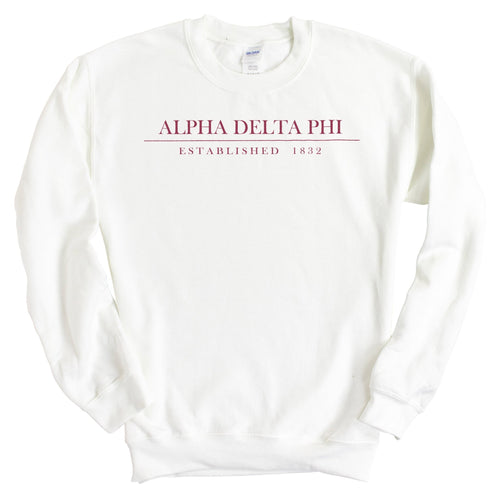 Alpha Delta Phi Old Fashioned Vintage Sweatshirt - Fraternity Crewneck Sweatshirt - Kite and Crest
