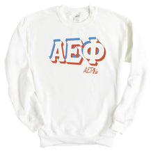 Load image into Gallery viewer, Alpha Epsilon Phi Sweatshirt - AEPHI American Colored Crewneck Sweatshirt - Kite and Crest

