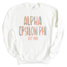 Load image into Gallery viewer, Alpha Epsilon Phi Sweatshirt - AEPHI Cooper Crewneck Sweatshirt - Kite and Crest
