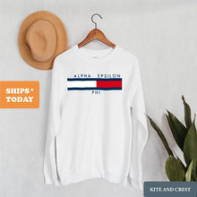 Load image into Gallery viewer, Alpha Epsilon Phi Sweatshirt - AEPHI Vintage Crewneck Sweatshirt - Kite and Crest
