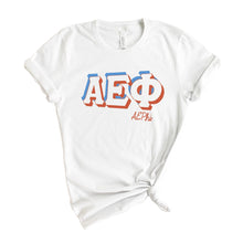 Load image into Gallery viewer, Alpha Epsilon Phi T-shirt - AEPHI American Colored Tee - Kite and Crest
