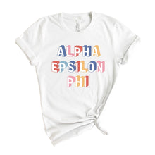 Load image into Gallery viewer, Alpha Epsilon Phi T-Shirt | AEPHI Retro Shirt | Alpha Epsilon Phi Sorority Gift Idea - Kite and Crest
