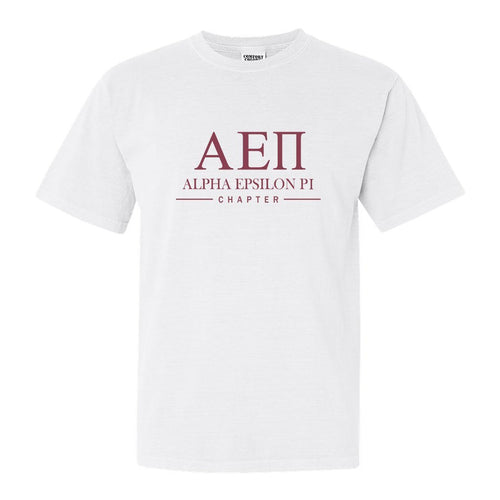 Alpha Epsilon Pi Comfort Colors T-Shirt - AEPI Basic Lined Shirt - Kite and Crest
