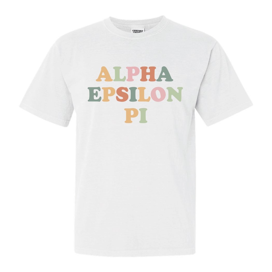 Alpha Epsilon Pi Comfort Colors T-Shirt - AEPI Bright and Colorful Shirt - Kite and Crest