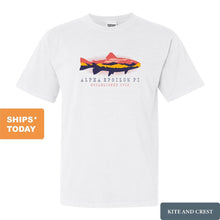 Load image into Gallery viewer, Alpha Epsilon Pi Comfort Colors T-Shirt - AEPI Fishing Shirt - Kite and Crest
