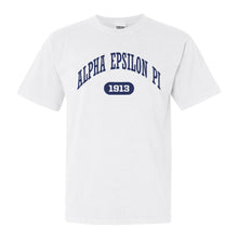 Load image into Gallery viewer, Alpha Epsilon Pi Comfort Colors T-Shirt - AEPI Fraternal Arch Shirt - Kite and Crest
