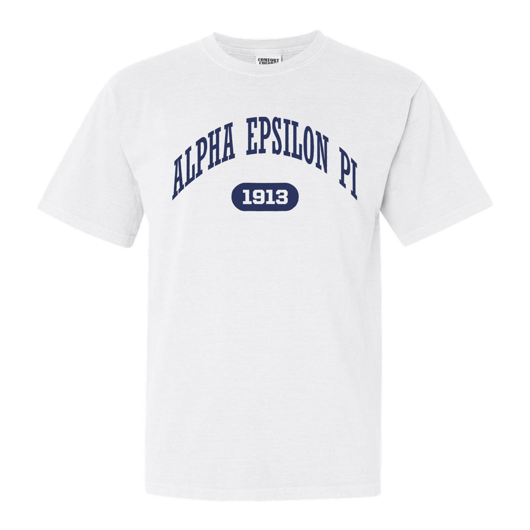 Alpha Epsilon Pi Comfort Colors T-Shirt - AEPI Fraternal Arch Shirt - Kite and Crest