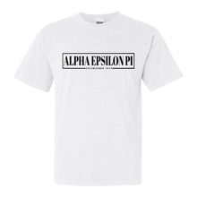 Load image into Gallery viewer, Alpha Epsilon Pi Comfort Colors T-Shirt - AEPI Fraternal Block Shirt - Kite and Crest
