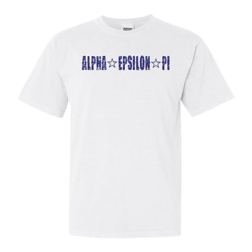 Alpha Epsilon Pi Comfort Colors T-Shirt - AEPI Fraternal Star Shirt - Kite and Crest