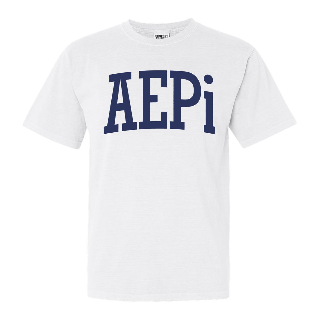 Alpha Epsilon Pi Comfort Colors T-Shirt - AEPI Intrinsic Lettered Shirt - Kite and Crest