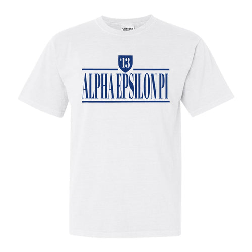 Alpha Epsilon Pi Comfort Colors T-Shirt - AEPI Shield Shirt - Kite and Crest