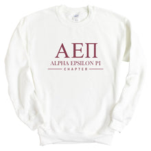 Load image into Gallery viewer, Alpha Epsilon Pi Sweatshirt - AEPI Basic Lined Crewneck Sweatshirt - Kite and Crest
