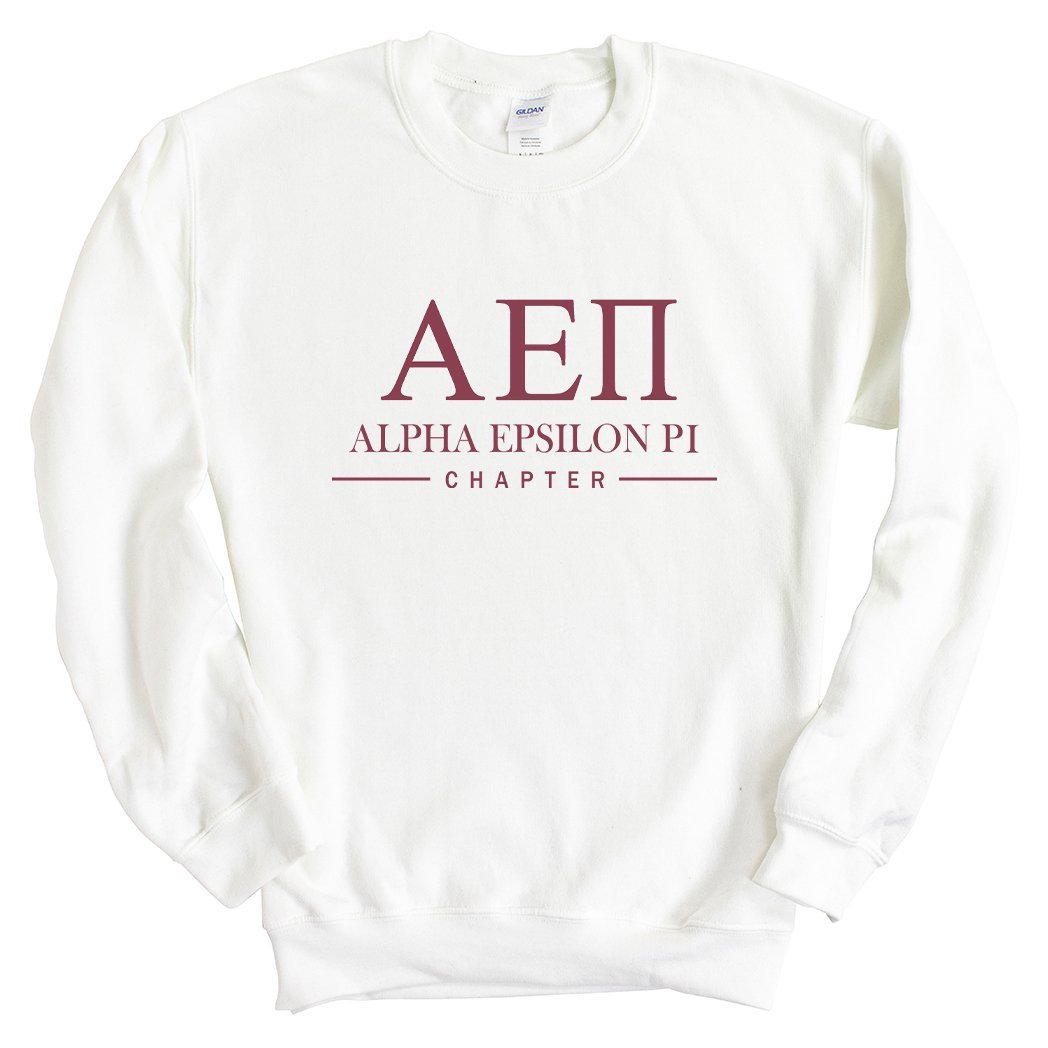 Alpha Epsilon Pi Sweatshirt - AEPI Basic Lined Crewneck Sweatshirt - Kite and Crest