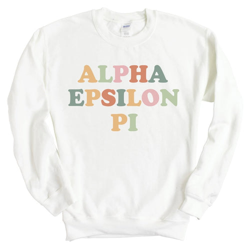 Alpha Epsilon Pi Sweatshirt - AEPI Bright and Colorful Crewneck Sweatshirt - Kite and Crest