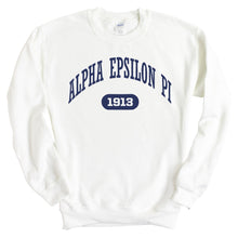 Load image into Gallery viewer, Alpha Epsilon Pi Sweatshirt - AEPI Fraternal Arch Crewneck Sweatshirt - Kite and Crest
