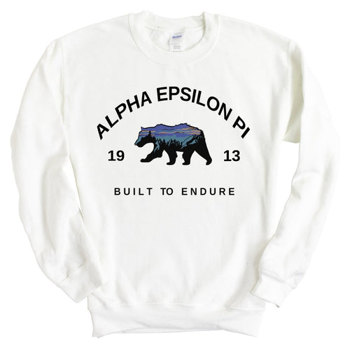 Alpha Epsilon Pi Sweatshirt - AEPI Fraternal Bear Crewneck Sweatshirt - Kite and Crest