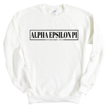 Load image into Gallery viewer, Alpha Epsilon Pi Sweatshirt - AEPI Fraternal Block Crewneck Sweatshirt - Kite and Crest
